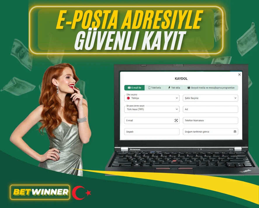 E‑Posta Adresiyle Güvenli Kayıt