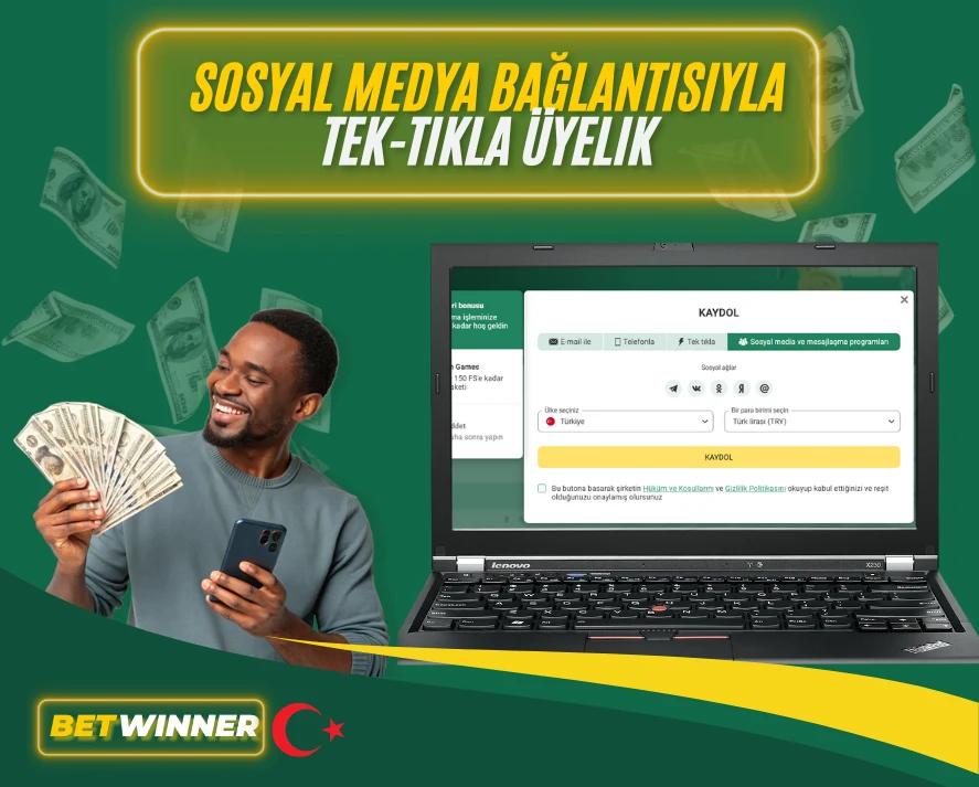 Sosyal Medya Bağlantısıyla Tek-Tıkla Üyelik